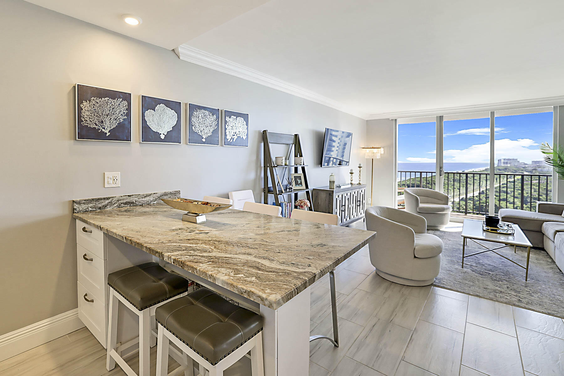 2121 North Ocean Boulevard, Unit 1705E Boca Raton, FL 33431 - Photo 13 of 68 Elegant granite counter tops