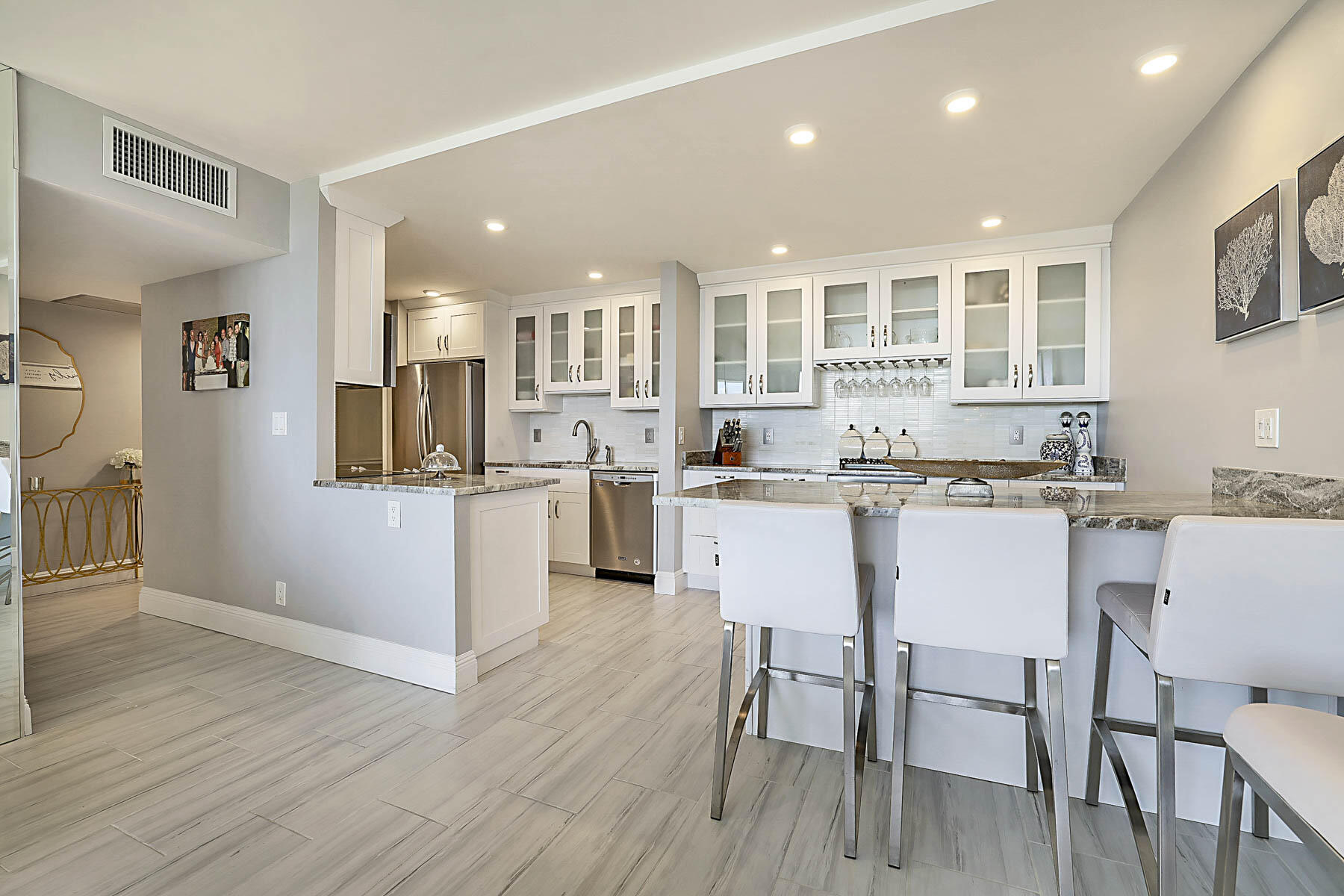 2121 North Ocean Boulevard, Unit 1705E Boca Raton, FL 33431 - Photo 14 of 68 Modern kitchen - lots of cabinets