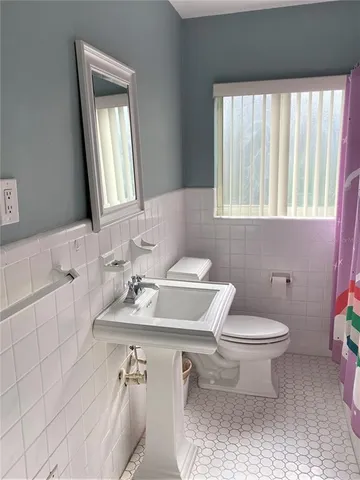 a bathroom with a sink and a toilet