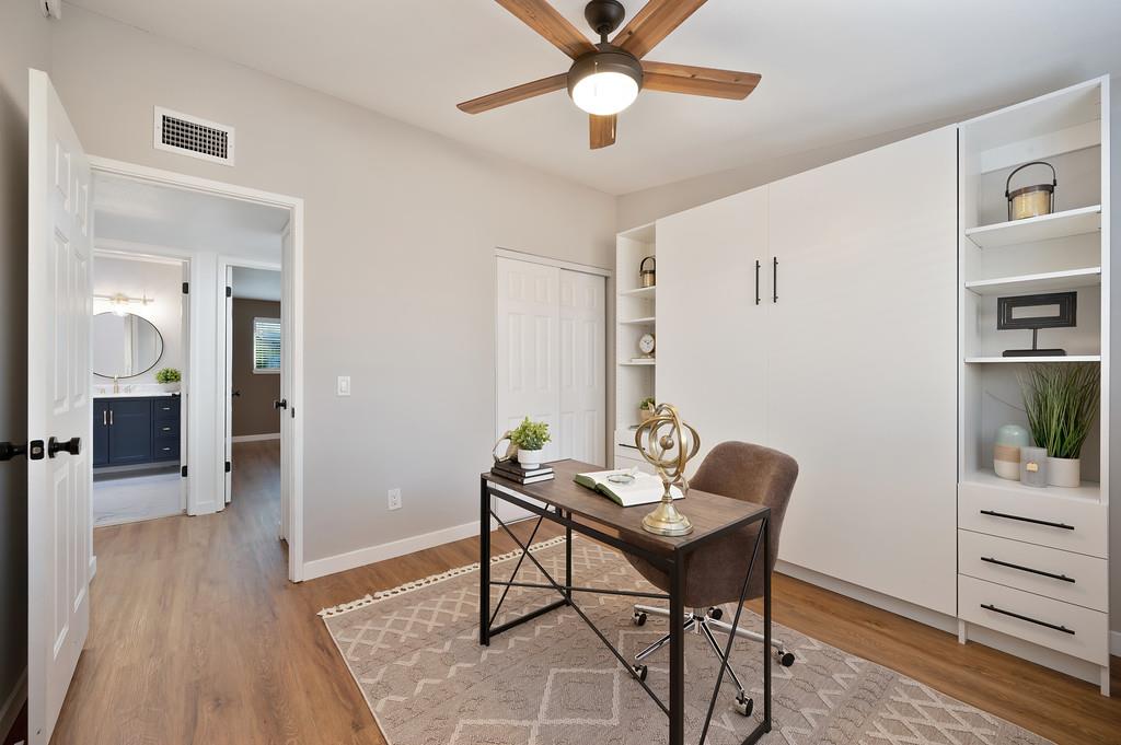 4812 Packard Court Carmichael, CA 95608 - Photo 21 of 39 a workspace with furniture and wooden floor