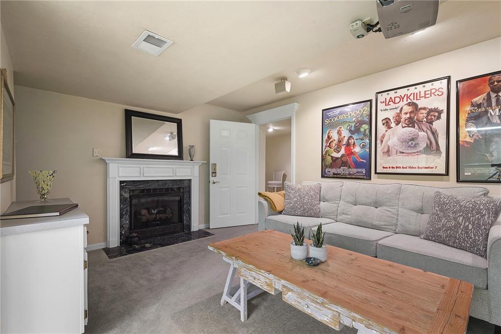 2779 Clearview Road Allison Park, PA 15101 - Photo 36 of 50 a living room with furniture and a fireplace