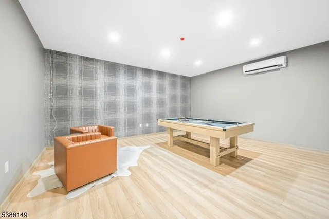 a living room with a couch and a table