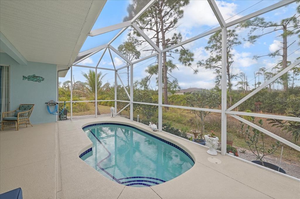 8 Abaft Place Placida, FL 33946 - Photo 30 of 45 a view of a swimming pool with a porch