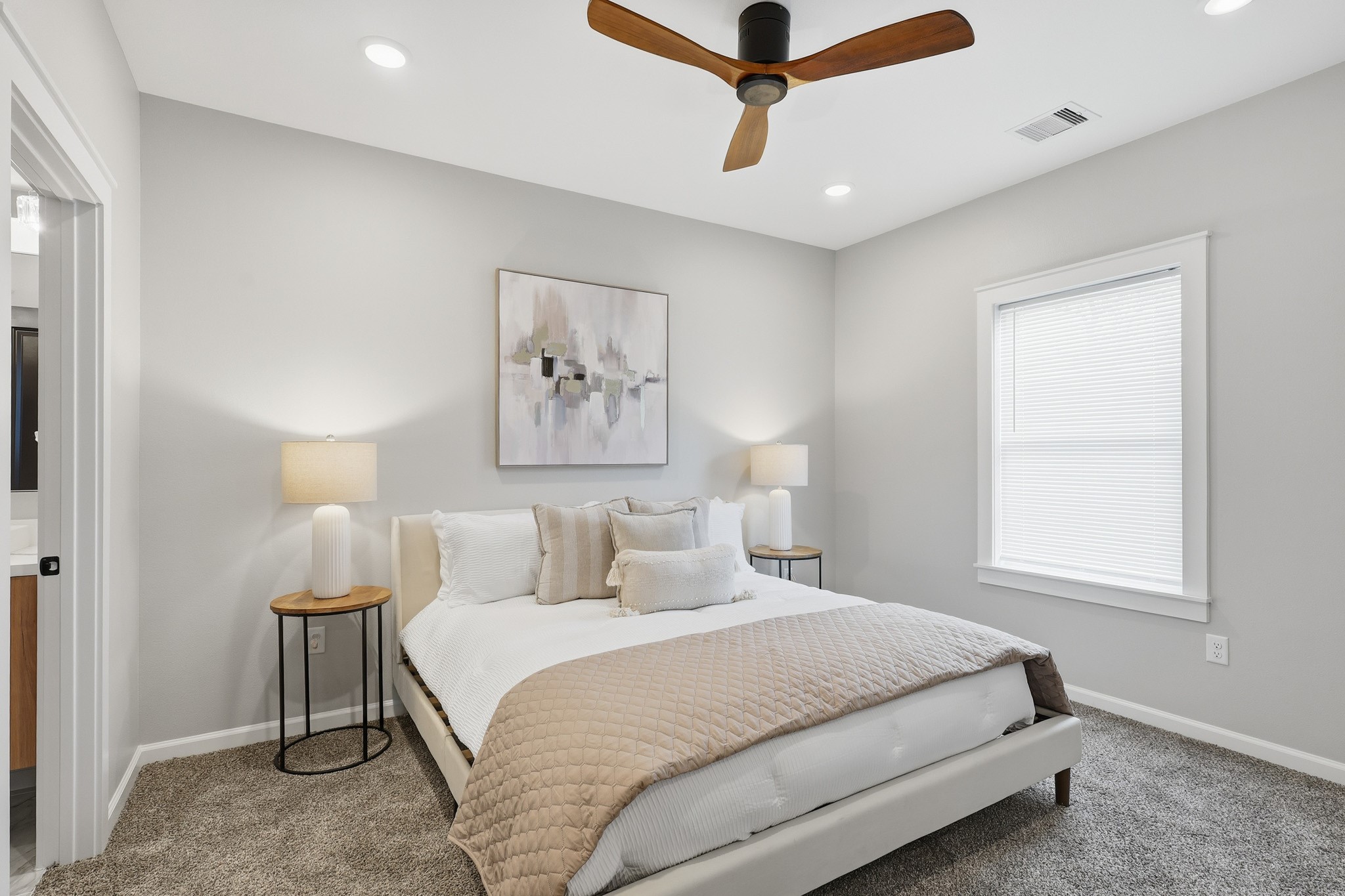 4723 Mallow Street Houston, TX 77033 - Photo 16 of 29 master bedroom staged