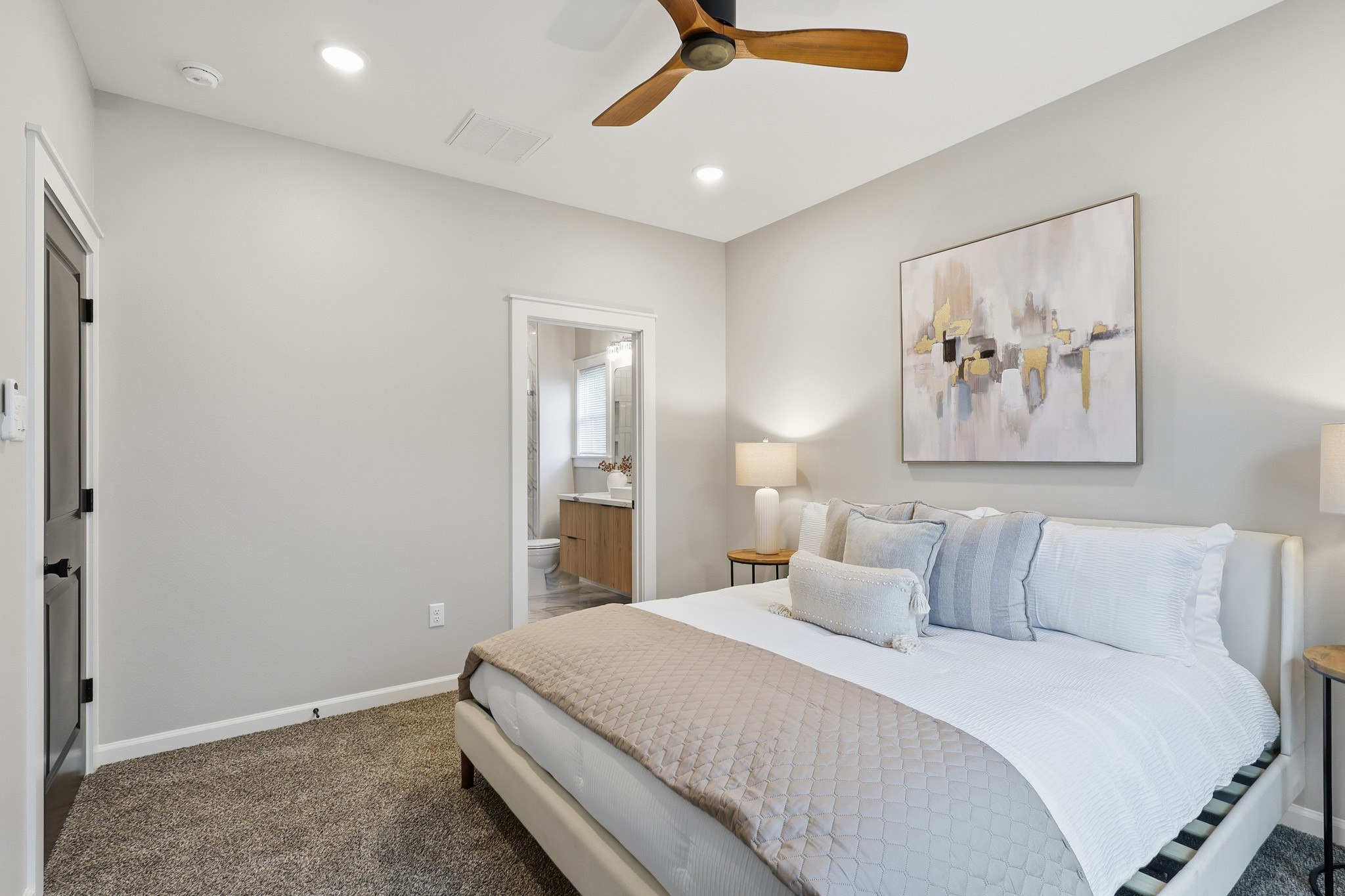 4723 Mallow Street Houston, TX 77033 - Photo 17 of 29 master bedroom staged
