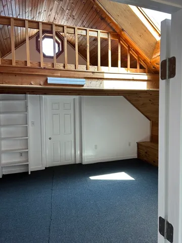 a view of a house with a balcony