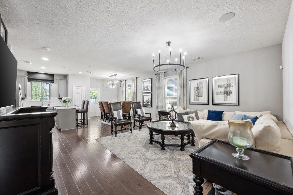 808 Bonnet Boulevard Georgetown, TX 78628 - Photo 10 of 40 a living room with lots of furniture and kitchen view
