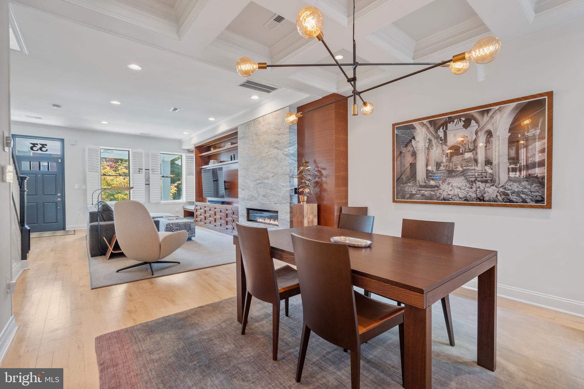 33 W Street Northwest, Unit 1 Washington, DC 20001 - Photo 11 of 36 a view of a dining room with furniture