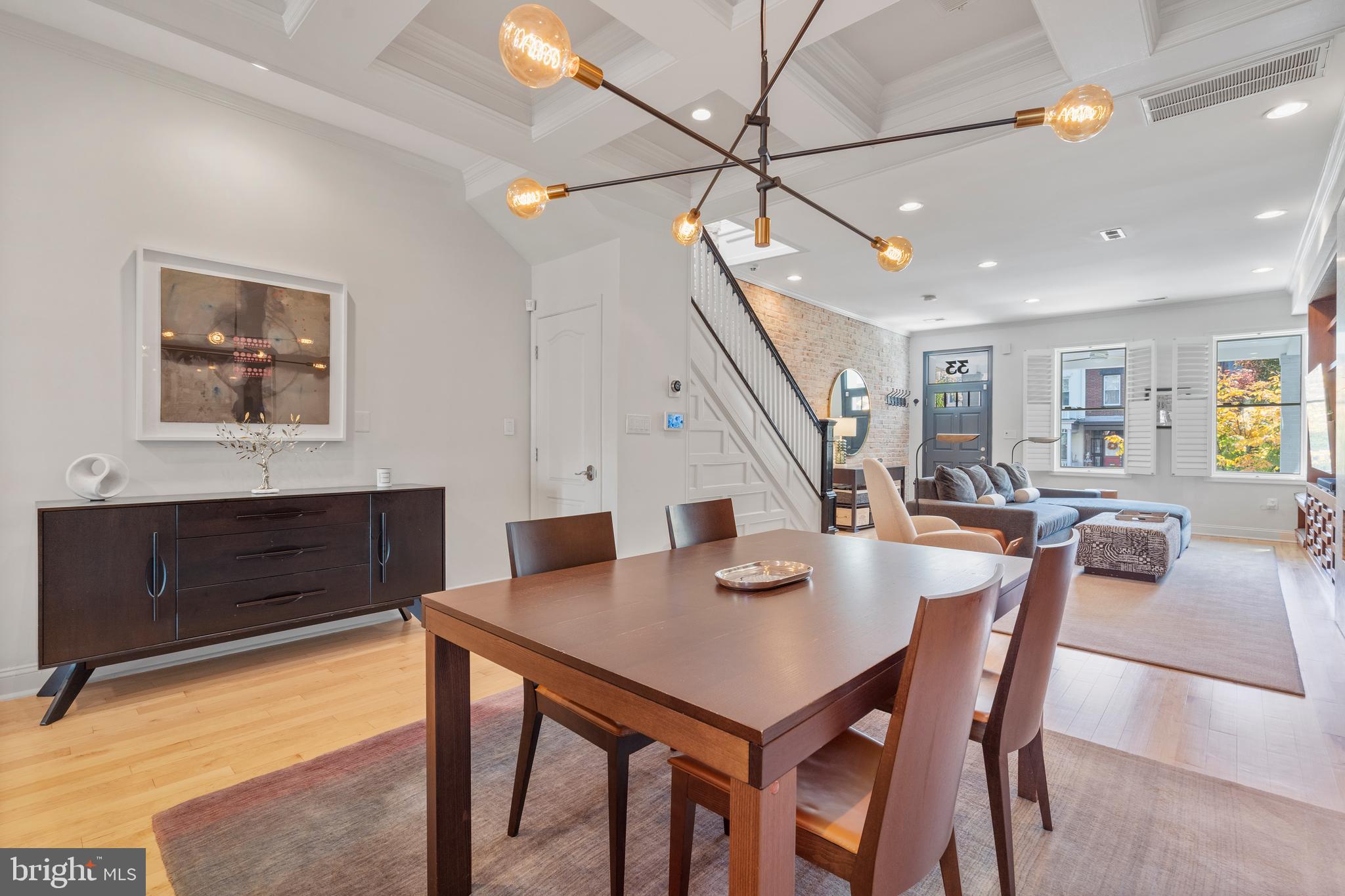 33 W Street Northwest, Unit 1 Washington, DC 20001 - Photo 10 of 36 a view of a dining room with furniture