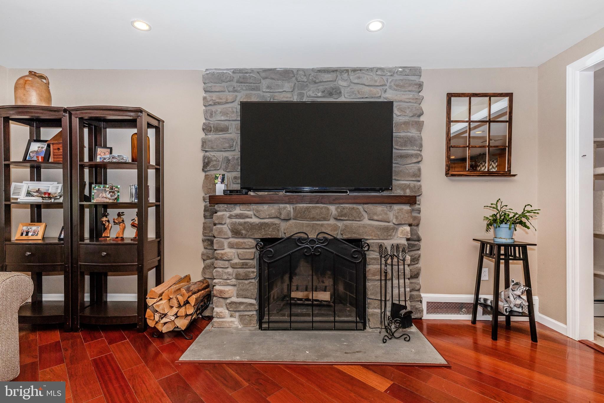 116 Pinetown Road Norristown, PA 19403 - Photo 10 of 57 Living Room with stone fireplace