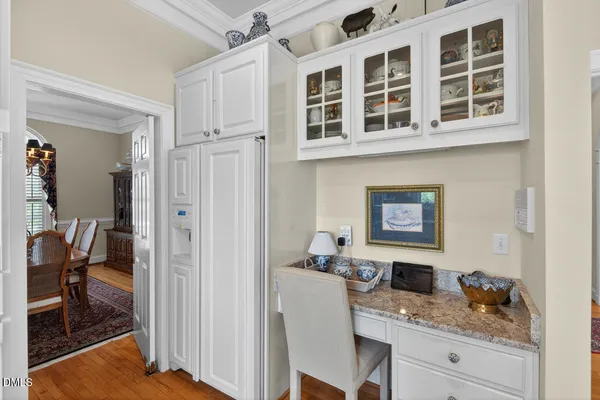a view of kitchen with breakfast area