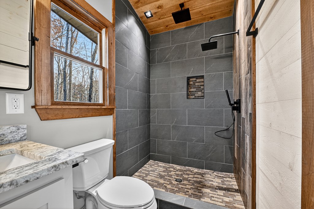 21 Mountain Trace Cherry Log, GA 30522 - Photo 34 of 49 a bathroom with a toilet and a shower