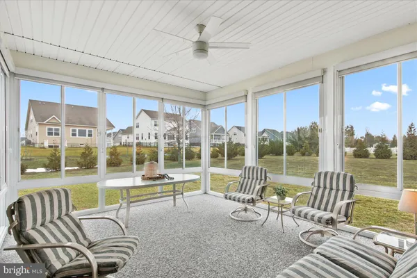 a view of outdoor space with seating area