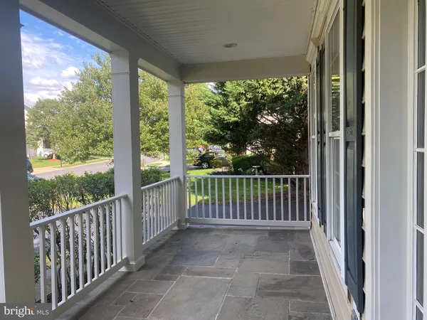 a view of a porch