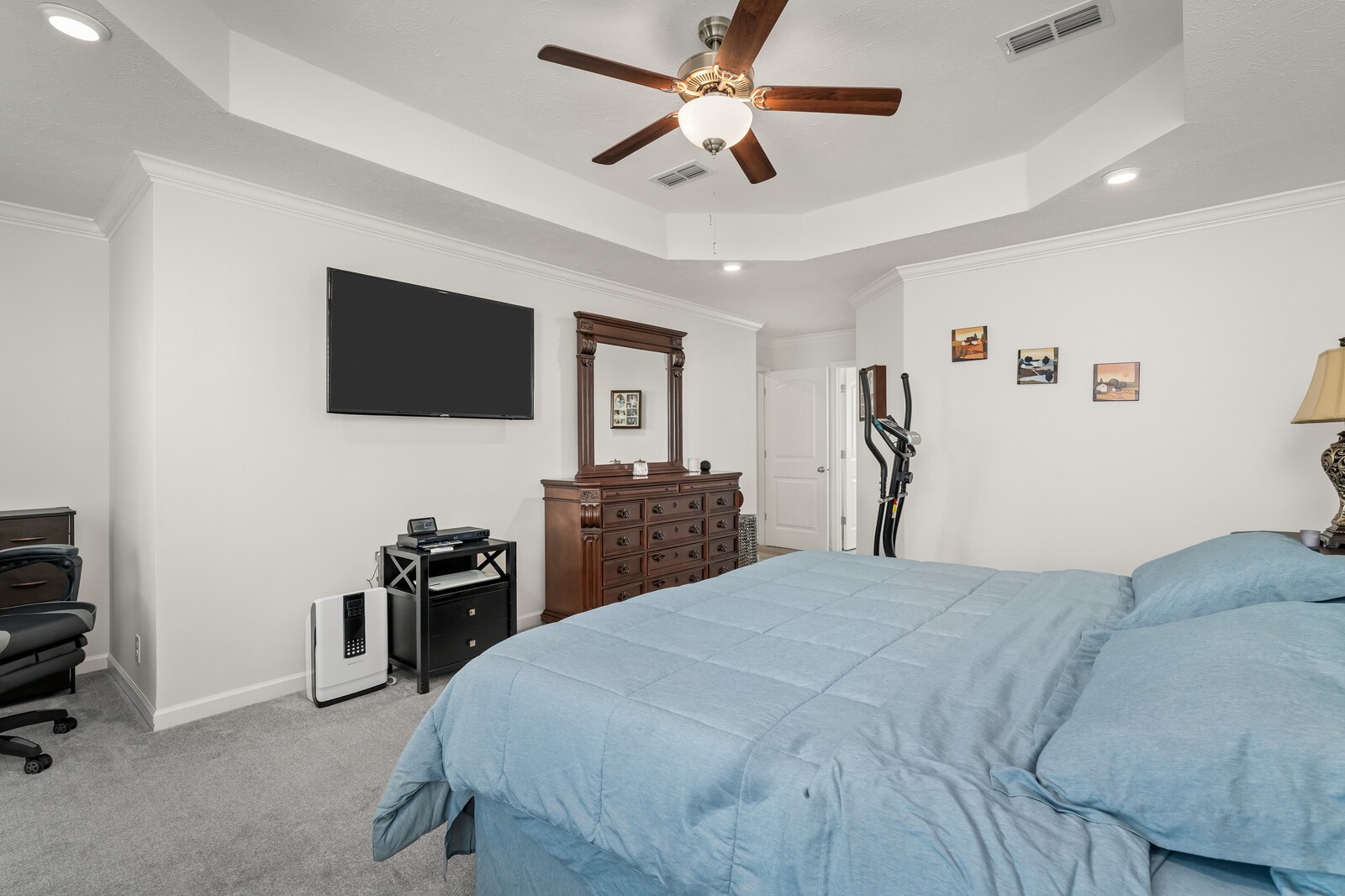1932 Secretariat Trace Murfreesboro, TN 37128 - Photo 25 of 51 a bedroom with a bed and a flat screen tv