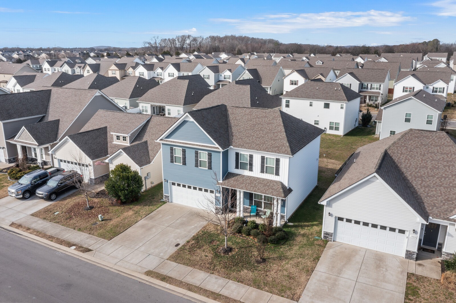 1932 Secretariat Trace Murfreesboro, TN 37128 - Photo 50 of 51 an aerial view of a house