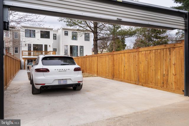 a car parked in front of a building