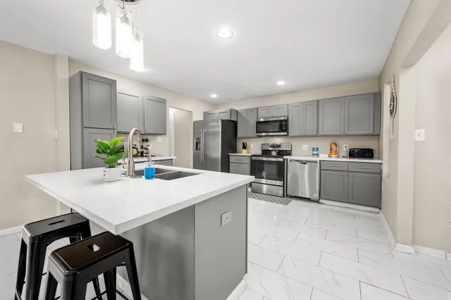 a view of a dining room and livingroom