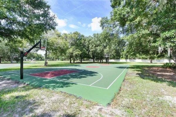 a view of a volley ball court