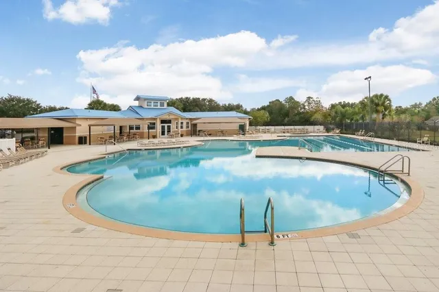 a view of a swimming pool and a terrace