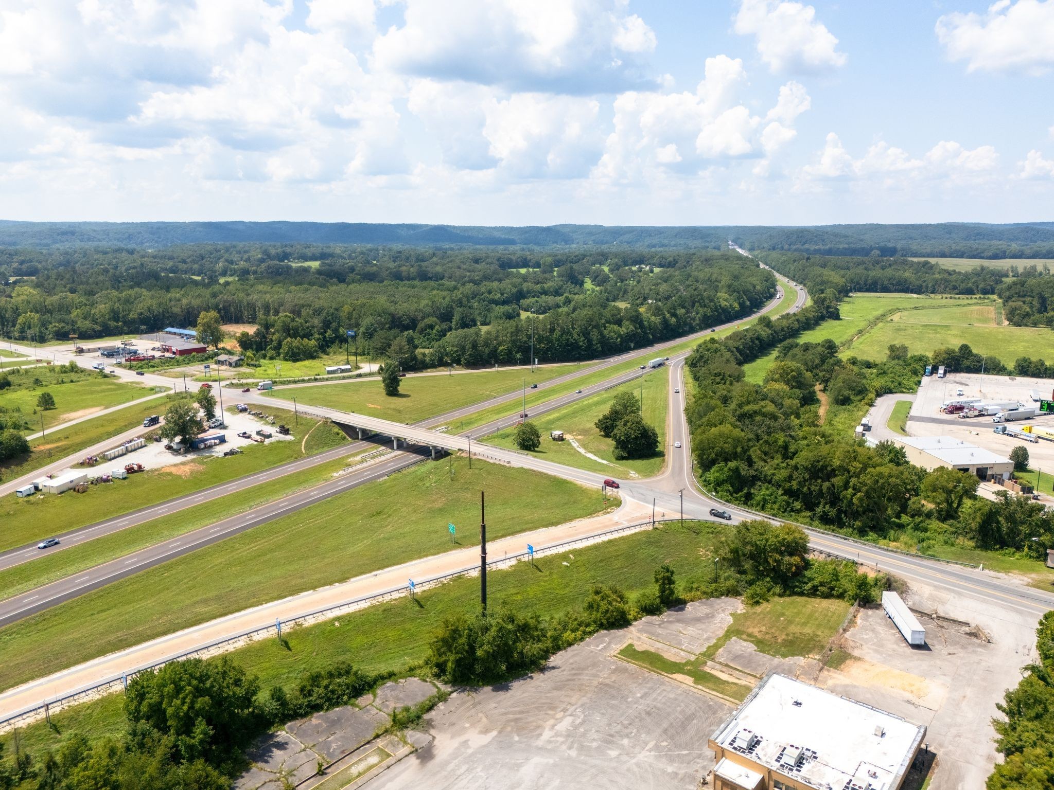 425 Dyer Road Hurricane Mills, TN 37078 - Photo 22 of 36 an aerial view of a house with outdoor space