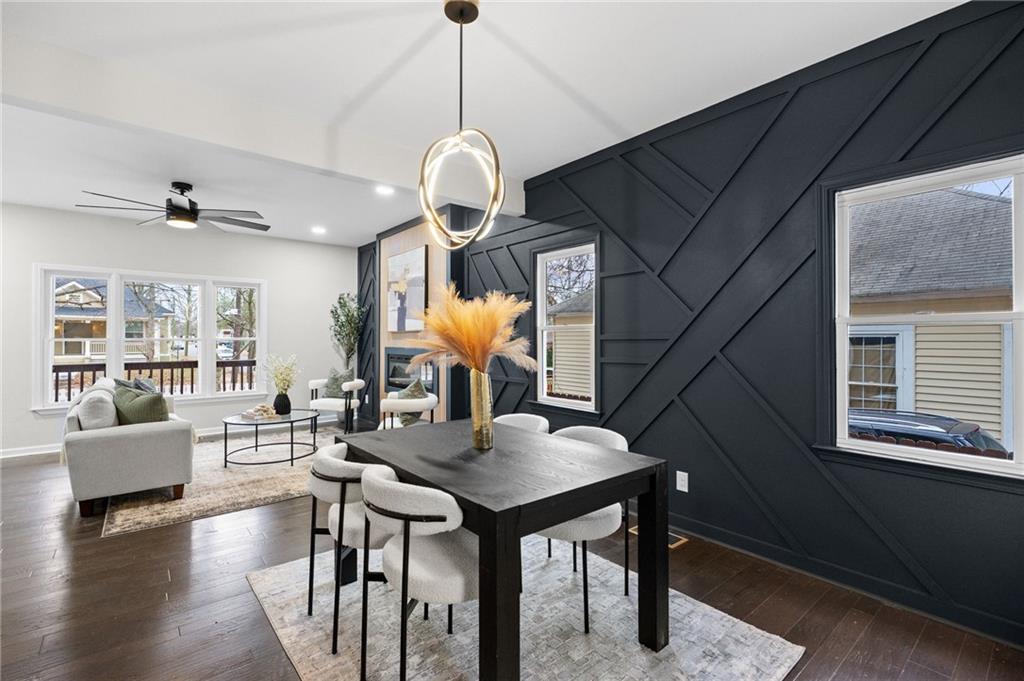 731 Dill Avenue Southwest Atlanta, GA 30310 - Photo 13 of 25 a view of a dining room with furniture window and wooden floor