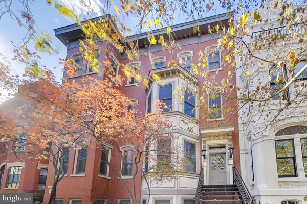 a front view of a building