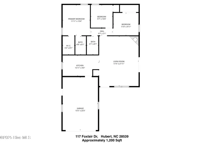 $1,400 | 117 Foxlair Drive, Hubert, NC 28539