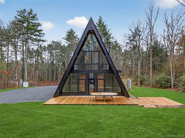 a view of a house with a park