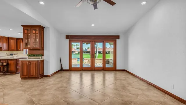 a view of livingroom with hardwood floor and cabinet