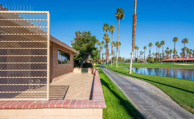 a view of a city with a lake