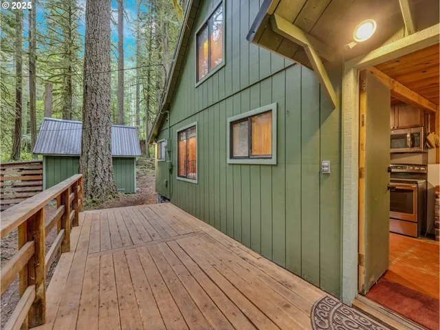 a view of outdoor space and deck