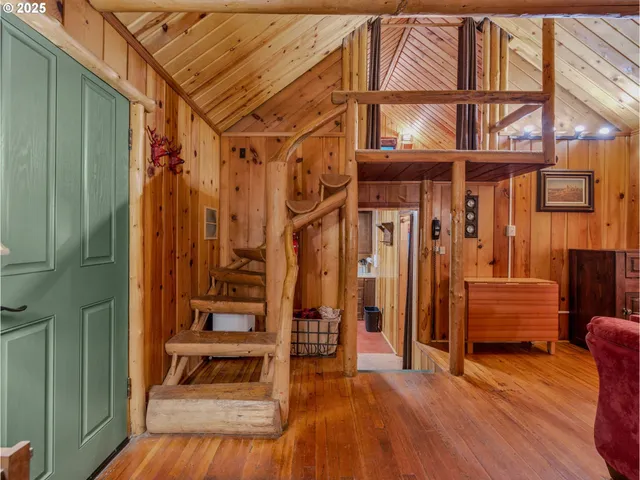 a view of an entrance of the building