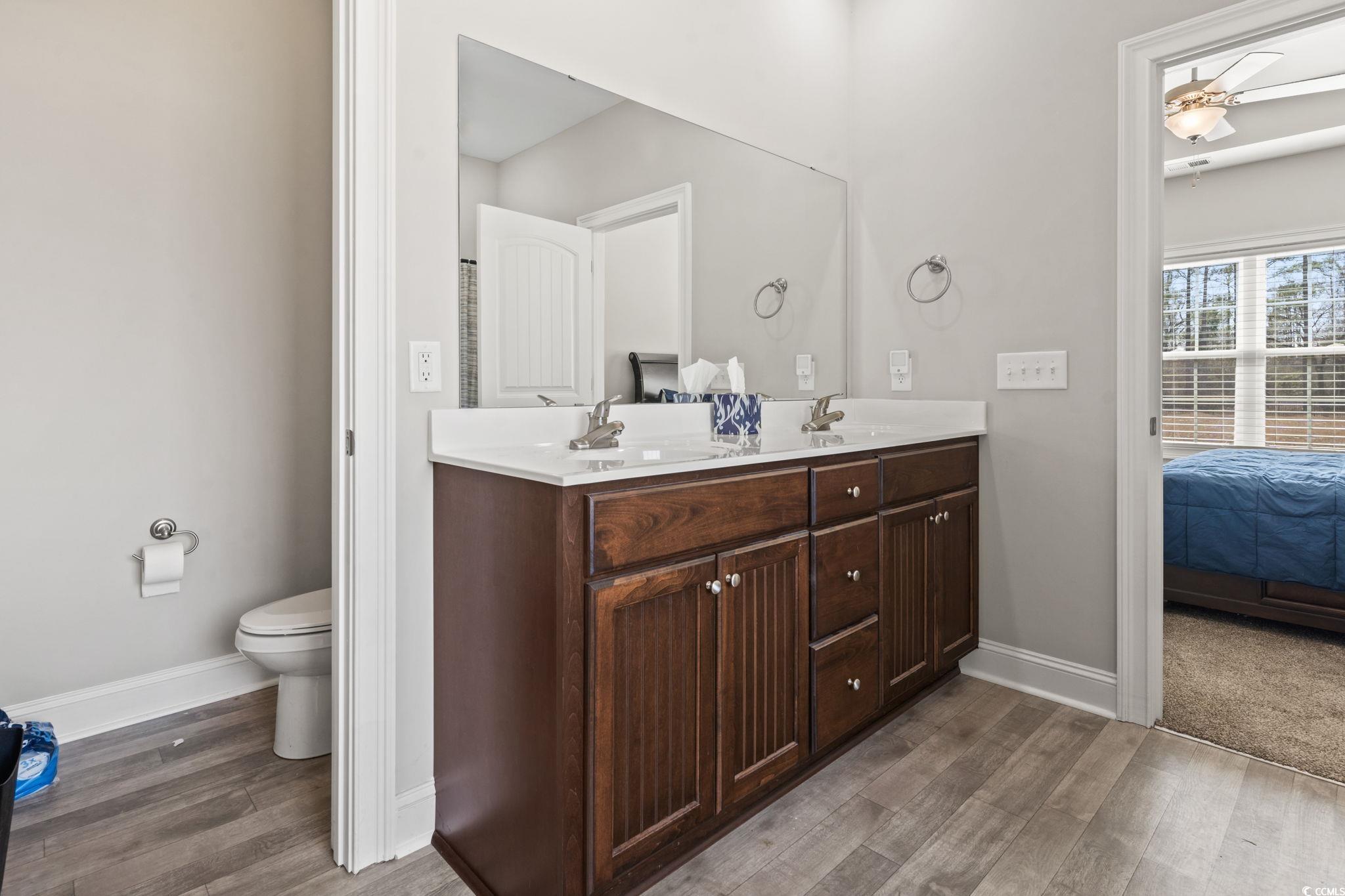 10015 West Highway 19 Loris, SC 29569 - Photo 6 of 40 Ensuite bathroom with wood finished floors, a sink