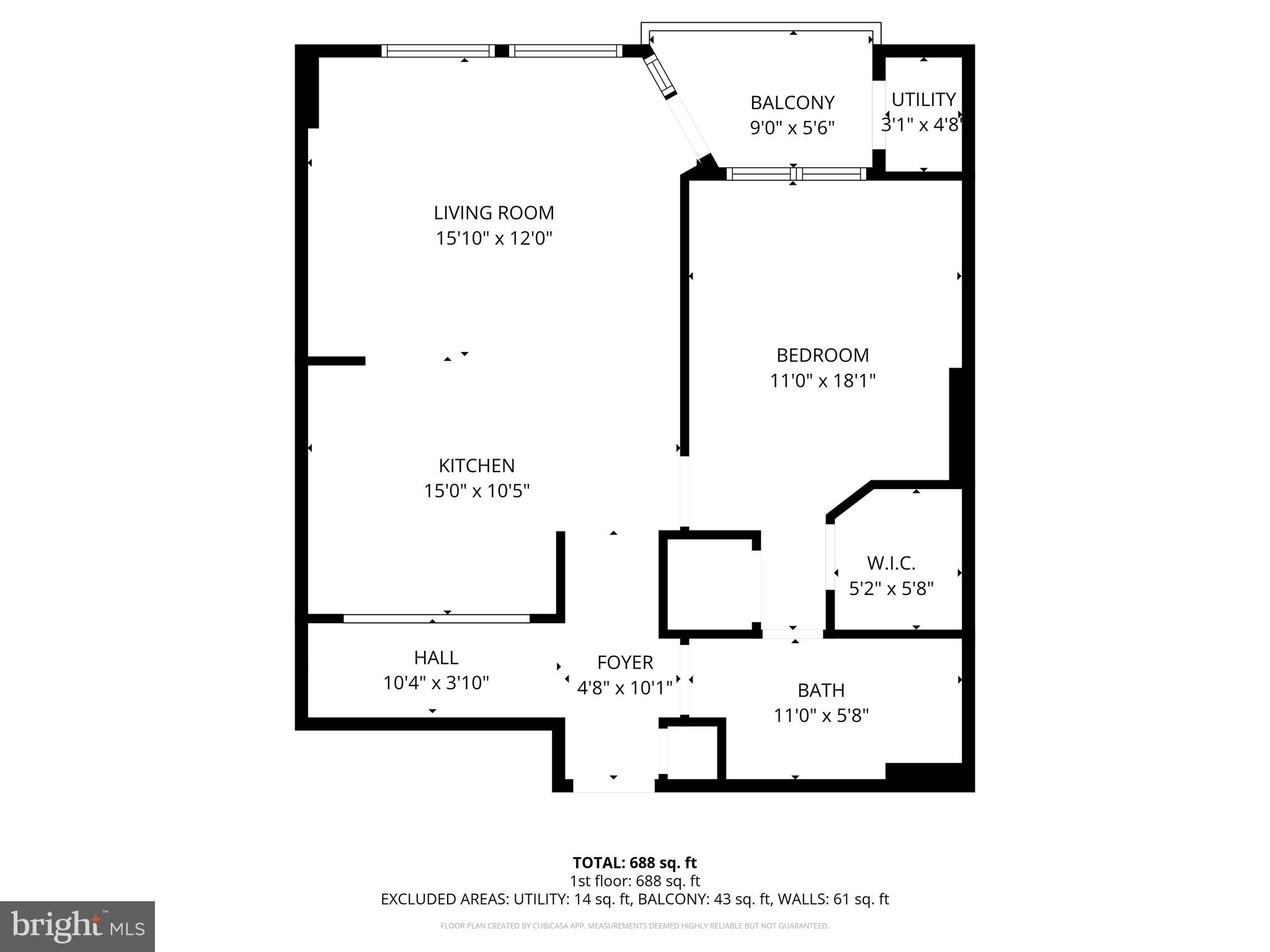 3650 South Glebe Road, Unit 445 Arlington, VA 22202 - Photo 53 of 53 #445 floorplan
