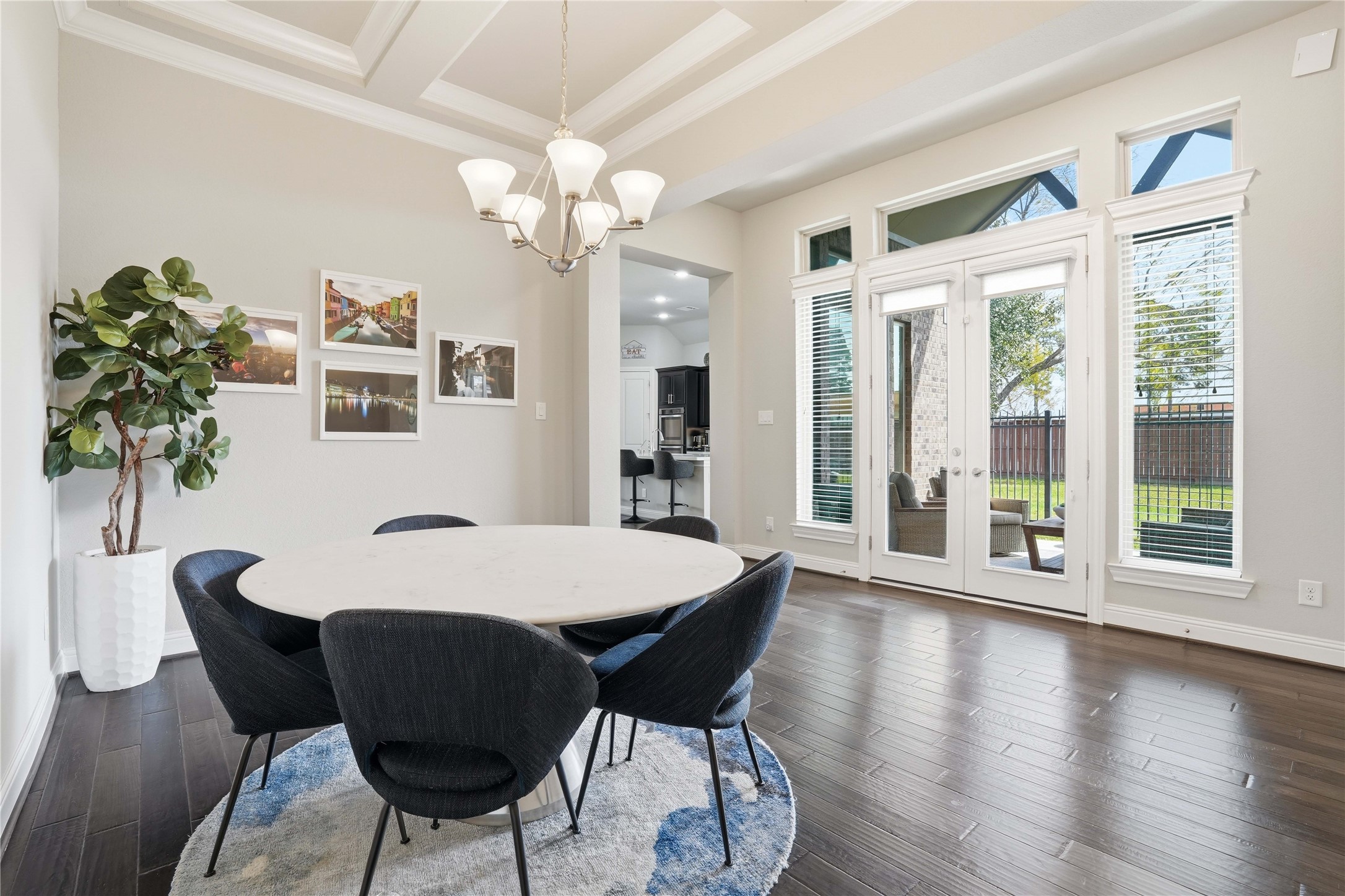 18606 Copano Lane Spring, TX 77379 - Photo 13 of 30 a view of a dining room with furniture window and wooden floor
