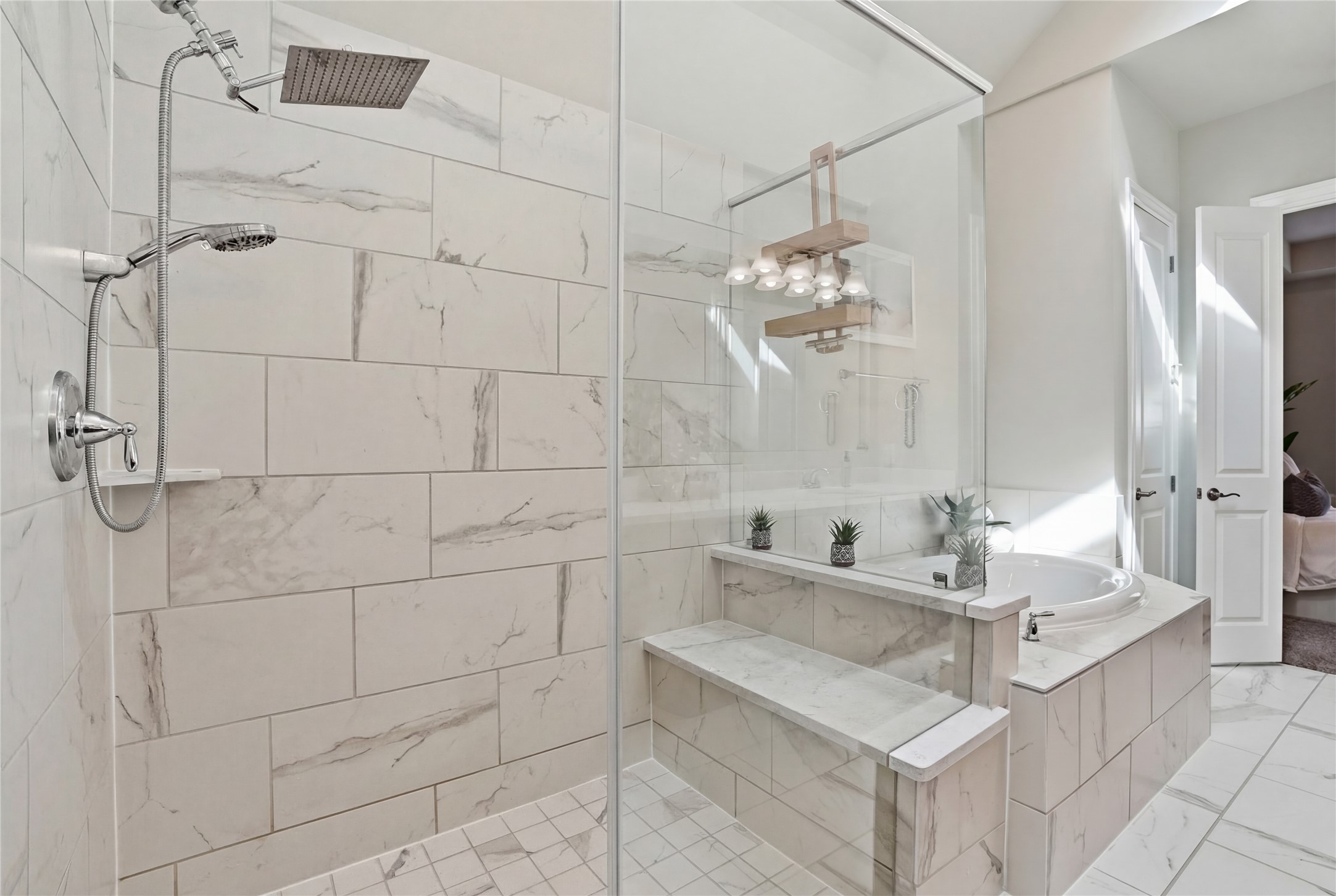 18606 Copano Lane Spring, TX 77379 - Photo 19 of 30 a bathroom with a sink vanity granite and shower