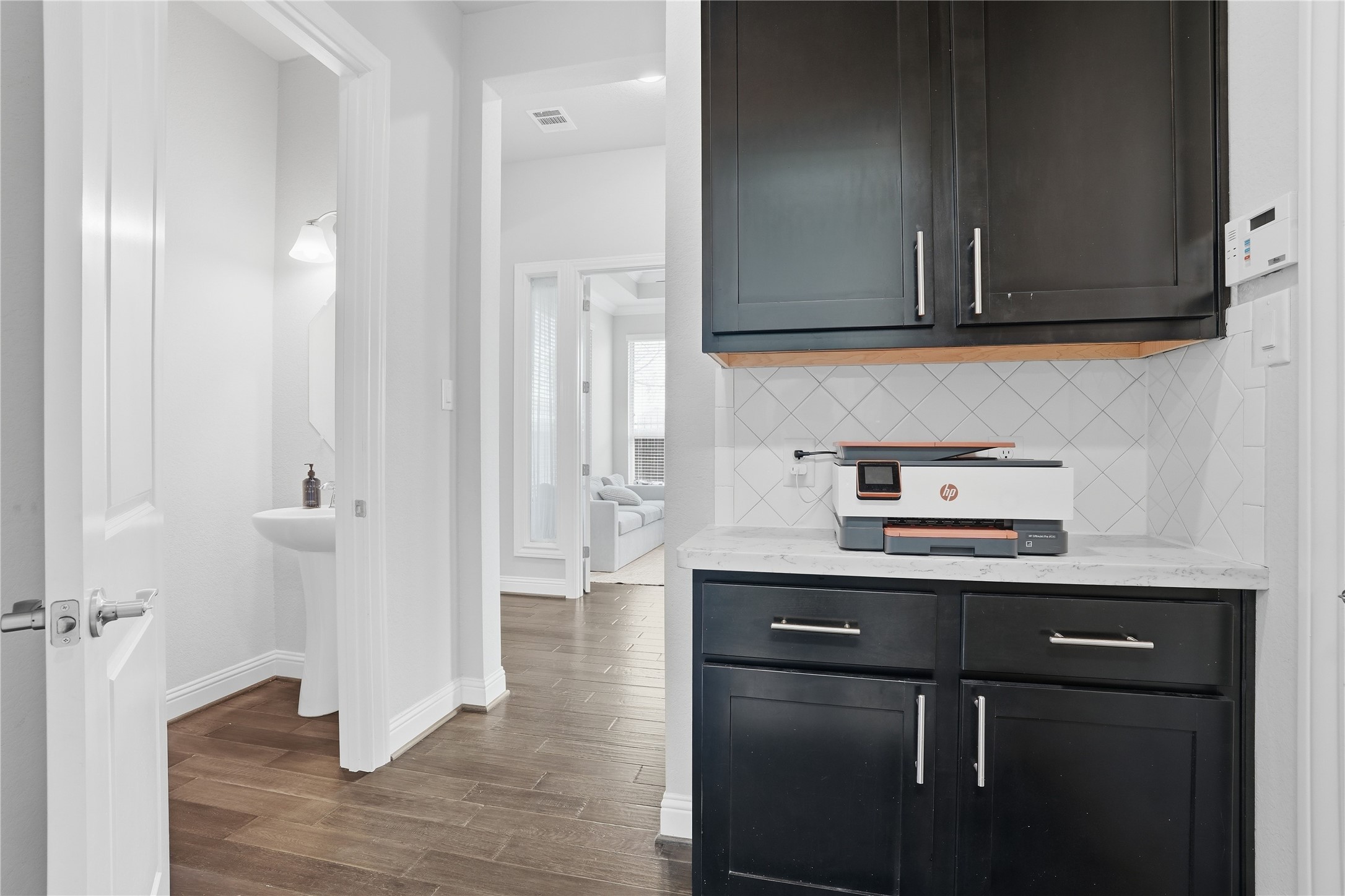 18606 Copano Lane Spring, TX 77379 - Photo 23 of 30 a kitchen with stainless steel appliances granite countertop a sink and cabinets