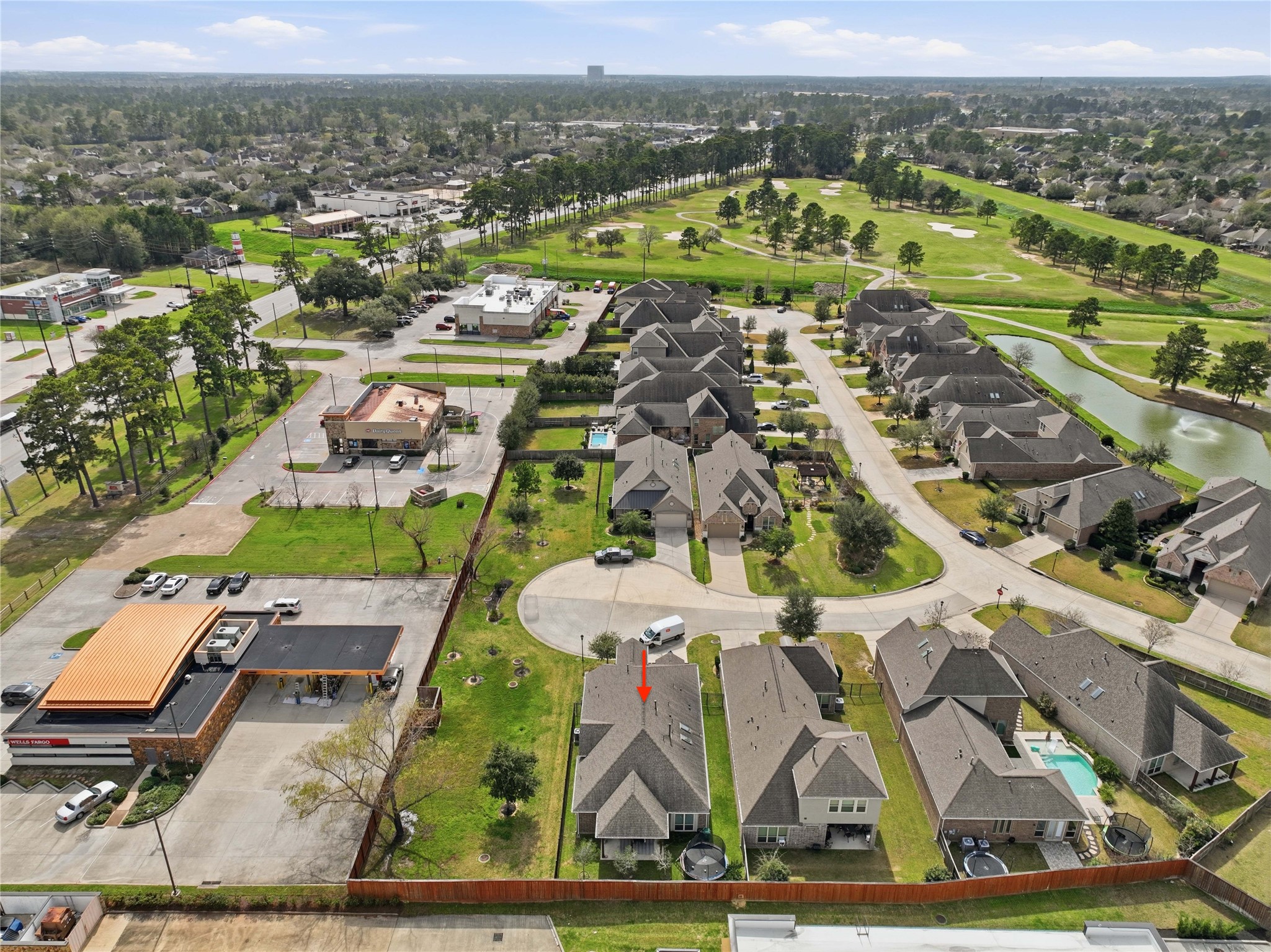 18606 Copano Lane Spring, TX 77379 - Photo 28 of 30 an aerial view of residential houses with outdoor space and parking