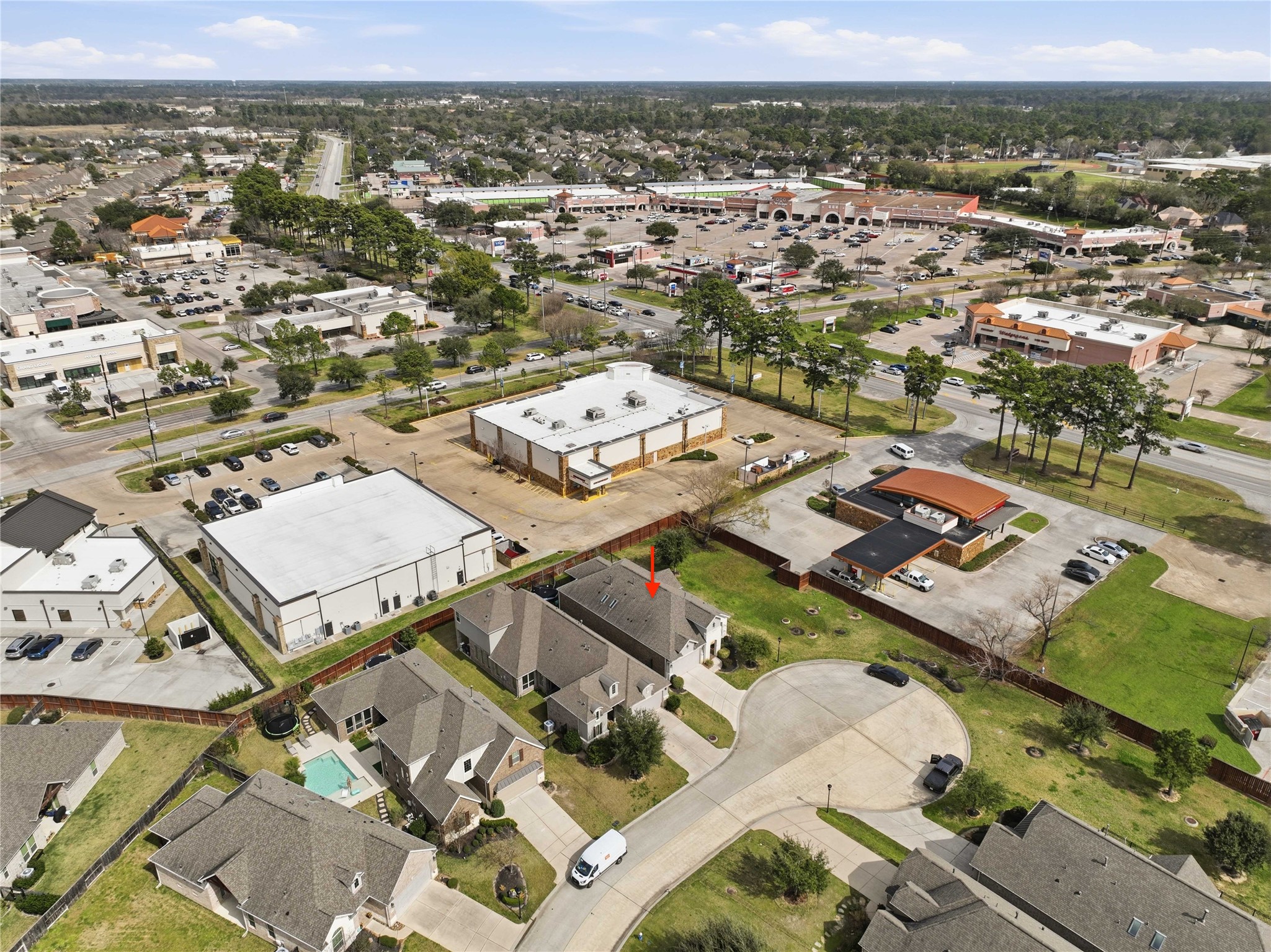 18606 Copano Lane Spring, TX 77379 - Photo 29 of 30 an aerial view of a city with lots of residential buildings