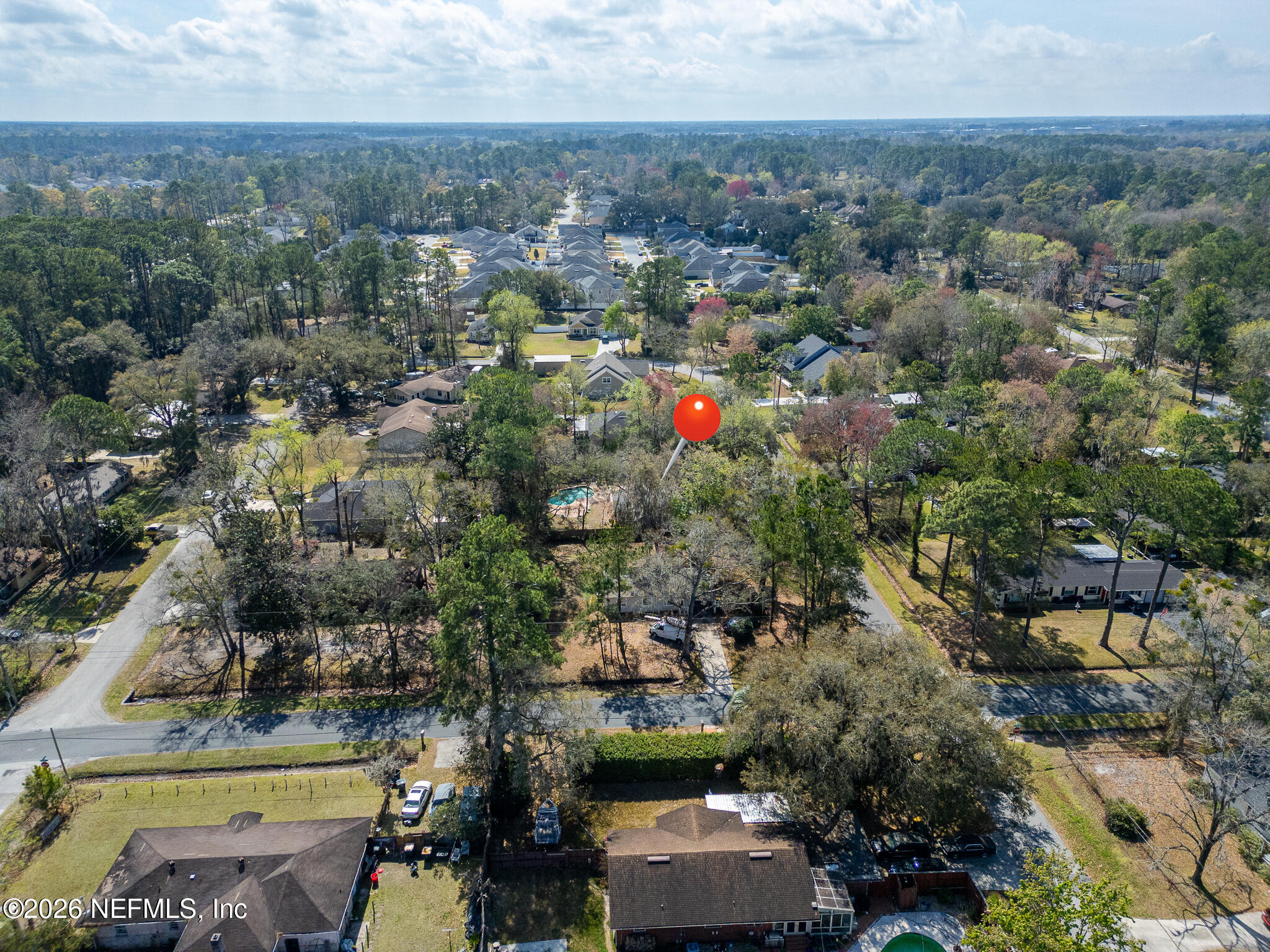 2823 Jewell Road Jacksonville, FL 32216 - Photo 48 of 59 an aerial view of a houses with a yard