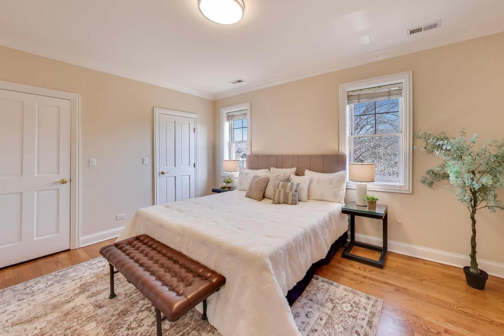 1400 West George Street, Unit 3 Chicago, IL 60657 - Photo 13 of 46 a bedroom with a bed and a table
