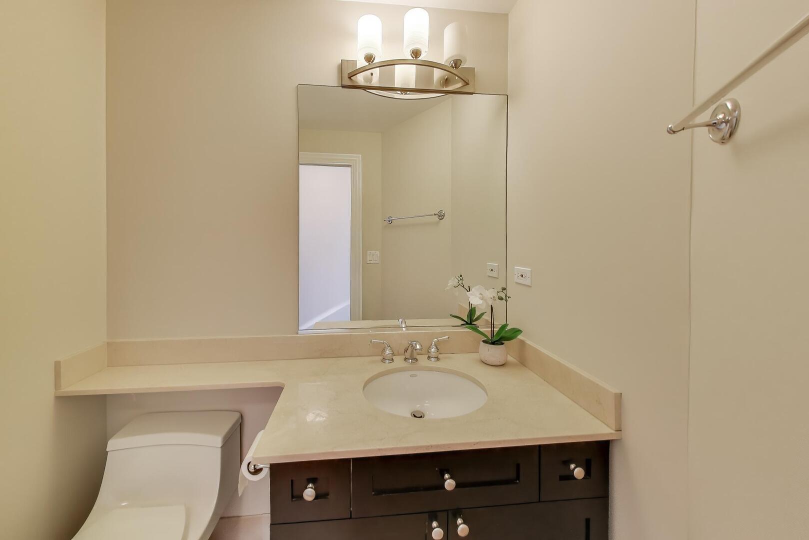 1400 West George Street, Unit 3 Chicago, IL 60657 - Photo 24 of 46 a bathroom with a sink and a mirror