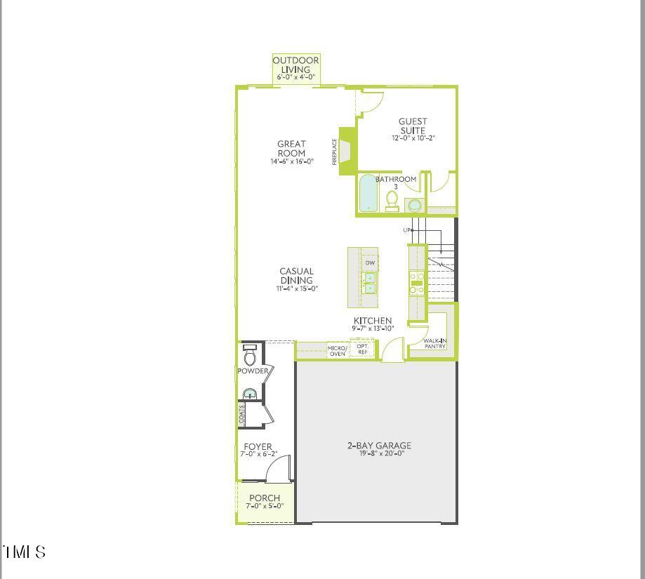 6103 Adecor Way Raleigh, NC 27617 - Photo 4 of 27 a picture of a wall with a white wall and floor