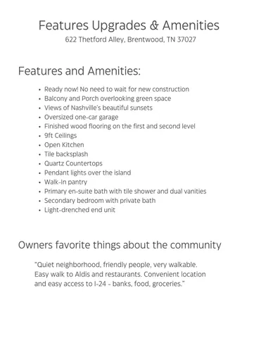 $412,000 | 622 Thetford Alley, Brentwood, TN 37027