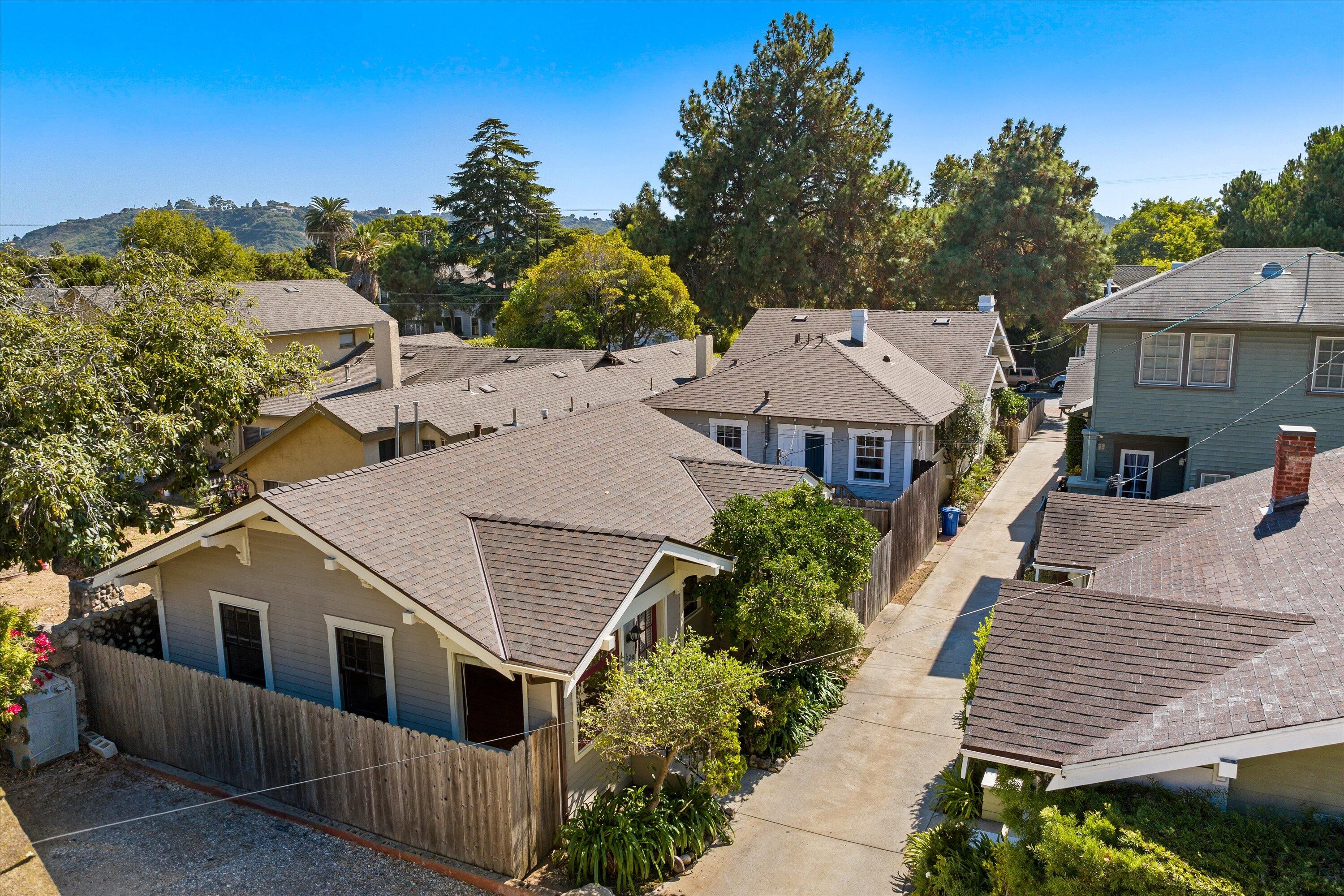 1620 De La Vina Street Santa Barbara, CA 93101 - Photo 40 of 46 an aerial view of a house with a yard