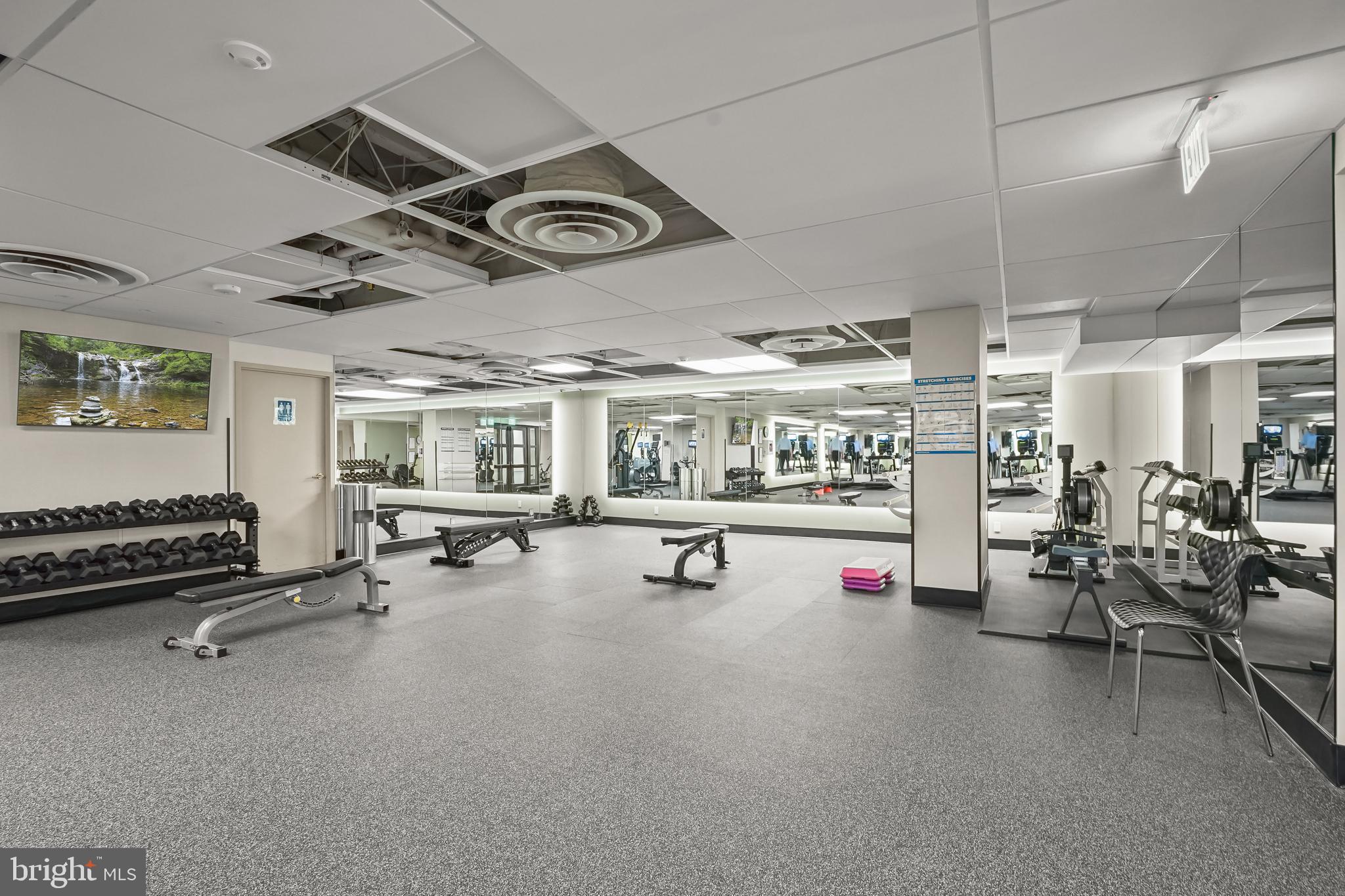 2801 New Mexico Avenue Northwest, Unit 204 Washington, DC 20007 - Photo 40 of 49 a view of a room with gym equipment