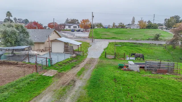 a house with a wooden door