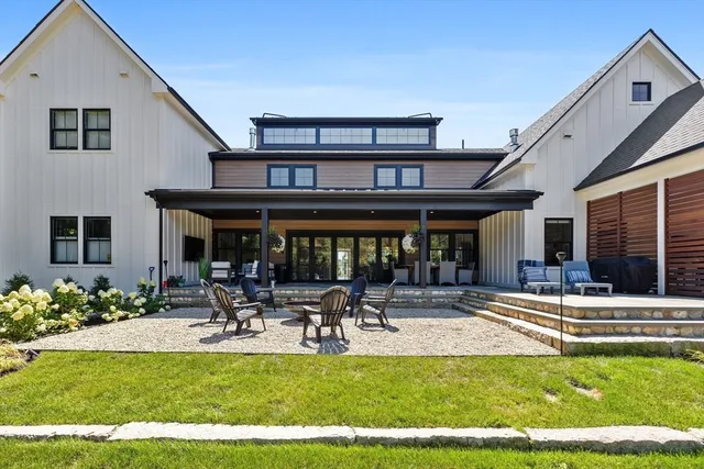 a view of a house with sitting area