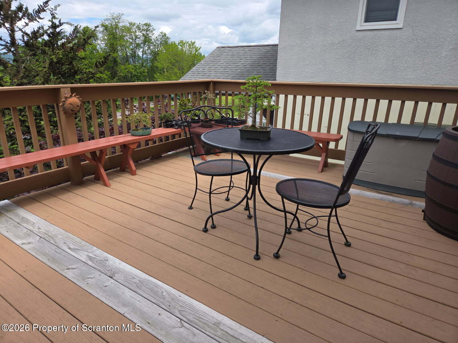 229 East Mountain Road Scranton, PA 18505 - Photo 9 of 47 a view of a chairs and table on the terrace